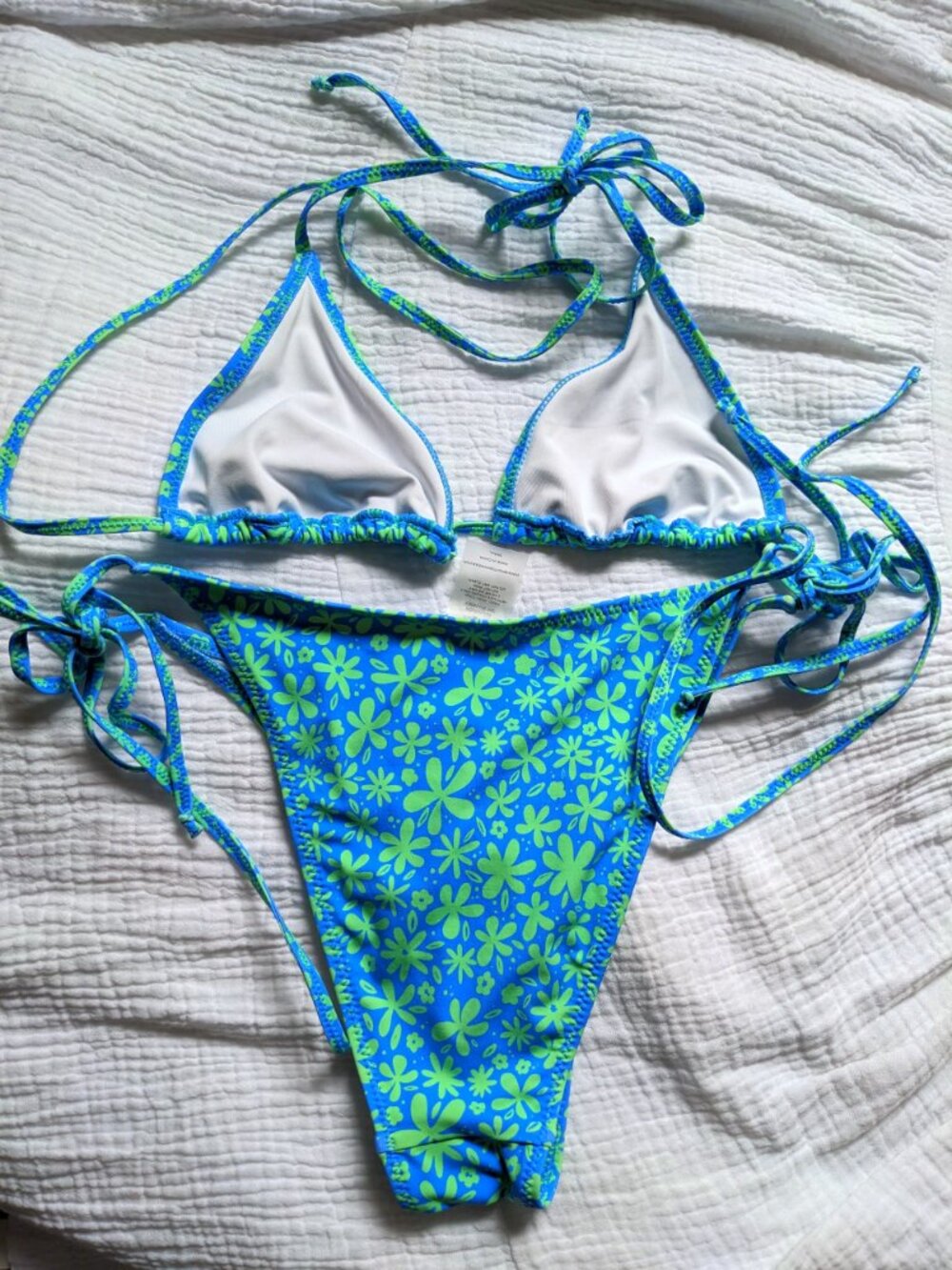 Bright Swimwear Bikini Set Top Bottom Ocean Dream Size S/XS - Picture 4 of 5
